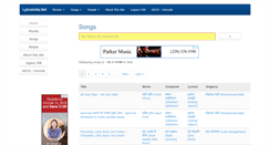 Desktop Screenshot of lyricsindia.net